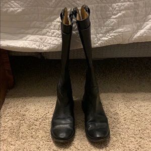 Frye Paige Tall Riding Boots in black